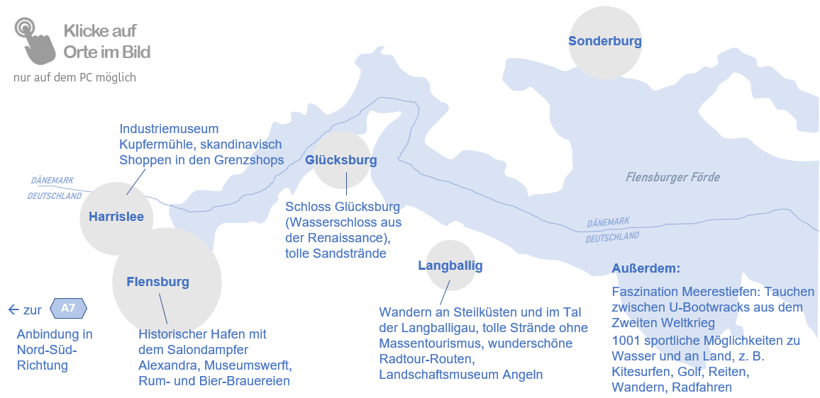 Karte der Flensburger Förde